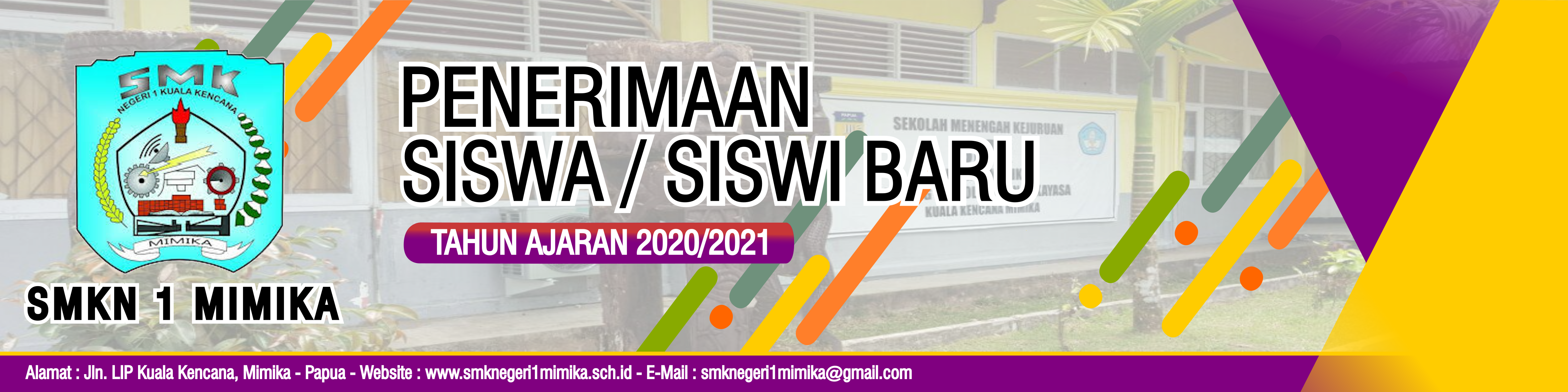 Penerimaan Siswa Baru SMKN 1 MIMIKA TA 2020/2021