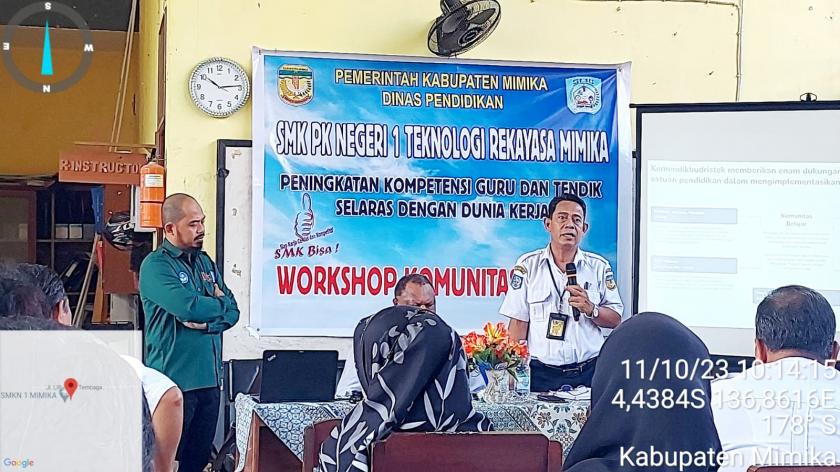  SMK PK Negeri 1 Teknologi Rekayasa Mimika gelar Work Shop Komunitas Pembelajar